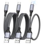 RAVIAD Fast Charging USB-C Cable 3-Pack