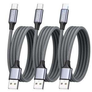 USB-C Charger Cable 3-Pack Fast Charging 3M