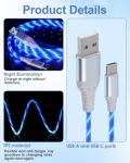 Glowing 2M USB-C Charger Cable 60W Fast Charge