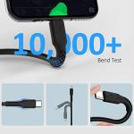 5-Pack Short USB-C to USB-A Cables 30CM