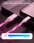 LED Glowing 2M USB-C Fast Charging Cable