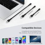 5-Pack Short USB-C to USB-A Cables 30CM