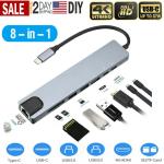 8-in-1 USB-C Multiport Adapter for PC/MacBook