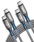 2-Pack 1M USB-C to USB-C Fast Charging Cables