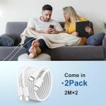3M USB-C to USB-C Fast Charging Cable 2-Pack
