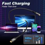 ZIKNYDO 2m USB-C to USB-C Monitor Cable