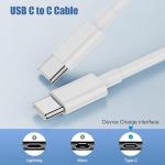 Ofuca 60W USB-C to USB-C Charger Cable 2-Pack