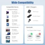 Ofuca 60W USB-C to USB-C Charger Cable 2-Pack