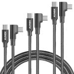 AUNEK 100W USB-C Charger Cable 3-Pack