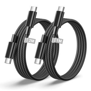 USB-C to USB-C 60W Fast Charging Cable Pack