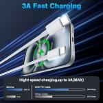 Fast Charging 2M USB-C to USB-C Cable 2-Pack