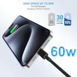 USB-C to USB-C 60W Fast Charging Cable Pack