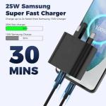 Samsung 2-Pack Fast USB-C Charger with 2M Cable