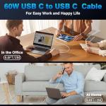 Fast Charging 2M USB-C to USB-C Cable 2-Pack