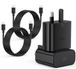 Samsung USB-C Charger Plug and 1M Cable - 2 Pack