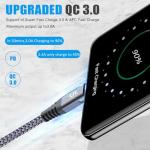 2-Pack 60W USB-C Fast Charging Cables