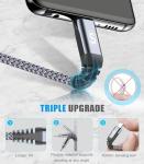 2-Pack 60W USB-C Fast Charging Cables