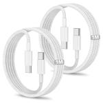2-Pack 1M Braided USB-C Charger Cable 60W