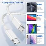 2-Pack 1M Braided USB-C Charger Cable 60W