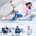 2-Pack 1M Braided USB-C Charger Cable 60W