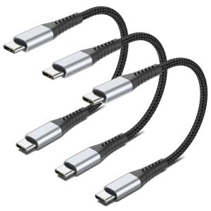 Short USB C to USB C Cable Pack - 15CM