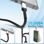 3-Pack Short USB-C to USB-C Fast Charging Cable