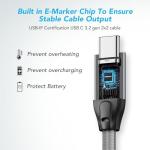 20Gbps USB-C to USB-C Cable, 0.5M