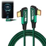240W Right Angle USB-C Charger Cable 3M