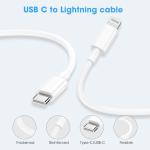 MFi Certified USB-C to Lightning Cable 2-Pack