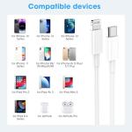 MFi Certified USB-C to Lightning Cable 2-Pack