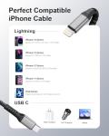 2-Pack 3M USB-C to Lightning Cable, Fast Charging