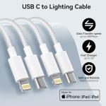 2-Pack USB-C to Lightning Cable - 1M Braided
