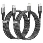 2M USB-C to Lightning Cable (2-Pack)