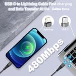 2M USB-C to Lightning Cable (2-Pack)