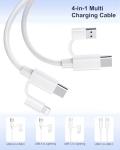 4-in-1 Fast Charging USB-C Multi Charger Cable