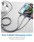 5-in-1 Fast Charging Cable with Data Transfer