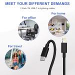 2-Pack USB-C to Lightning Cable 1M Fast Charge