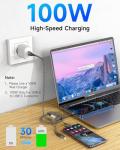 100W 3-in-1 USB-C Fast Charger Cable 1.2M