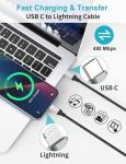 2 Pack USB-C to Lightning Charging Cable 2M