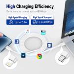 2-Pack USB-C to Lightning Fast Charger Cable