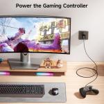 Braided USB-C to Micro USB Cable, 0.3m