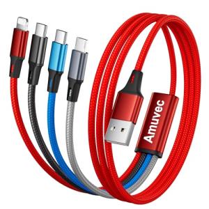 Amuvec 4-in-1 Fast Charging USB Cable