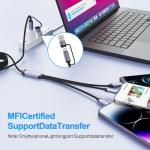 5-in-1 100W Nylon Braided Charging Cable 6Ft