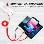 Multi Charging Cable 3-Pack Fast Charging 3A