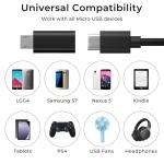 Micro USB to USB-C Adapter 2-Pack for Devices