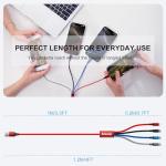 Amuvec 4-in-1 Fast Charging USB Cable