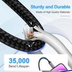 5-in-1 100W Nylon Braided Charging Cable 6Ft