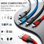 Amuvec 4-in-1 Fast Charging USB Cable