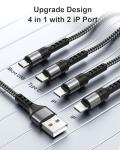 RAVIAD 4-in-1 Fast Charging Cable - 2M
