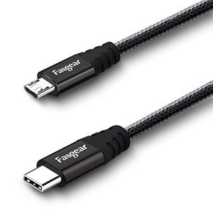 Fasgear 1M Nylon USB-C to Micro USB Cable